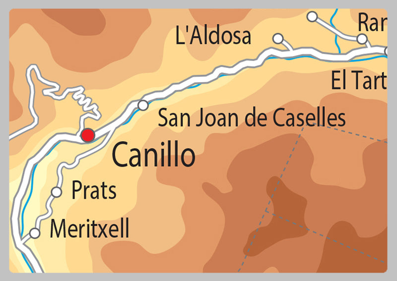 Physical Map of Andora - The Oxford Collection