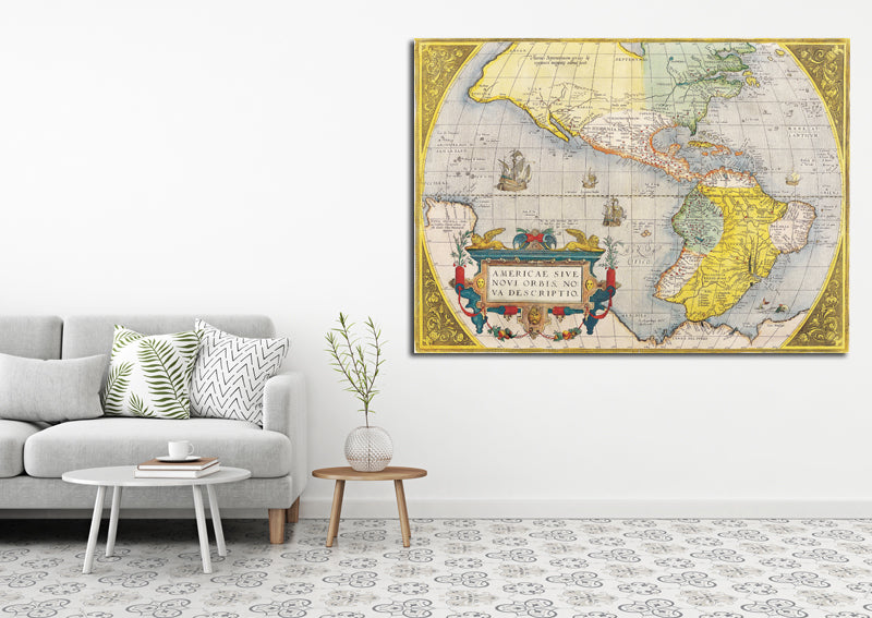 1578 - Map of USA by Abraham Ortelius