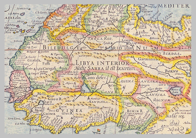 1606 - Map of Africa by Jodoco Hondio– I Love Maps