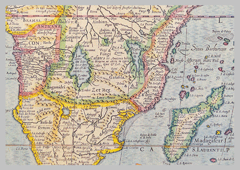 1606 - Map of Africa by Jodoco Hondio