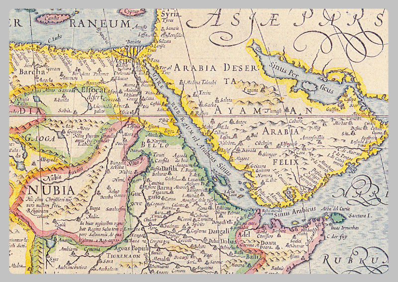 1606 - Map of Africa by Jodoco Hondio