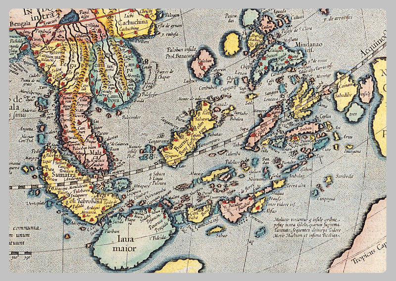 1607 - Map of Asia by Gerard Mercator