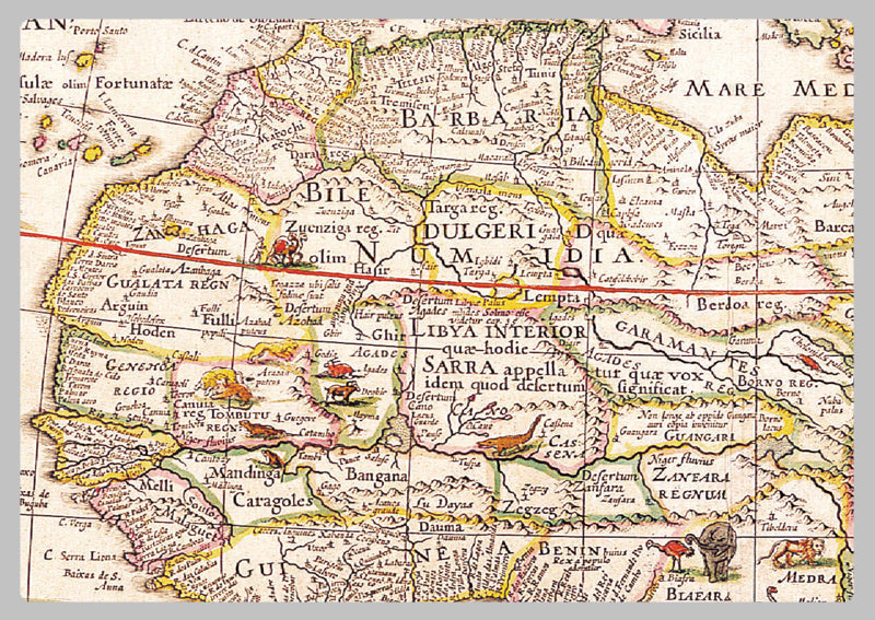 1644 - Map of Africa by Willem Blaeu