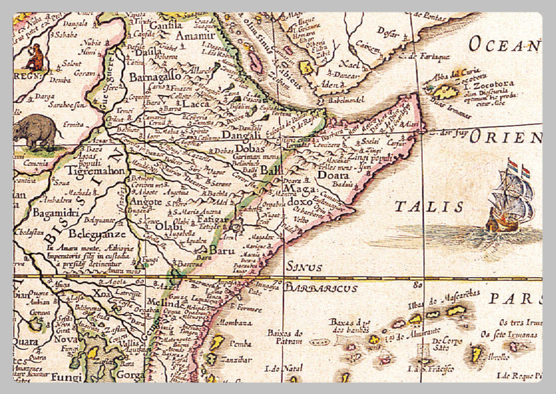 1644 - Map of Africa by Willem Blaeu