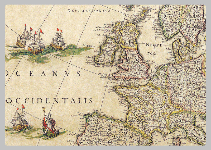 1645 - Map of Europe by Willem Blaeu