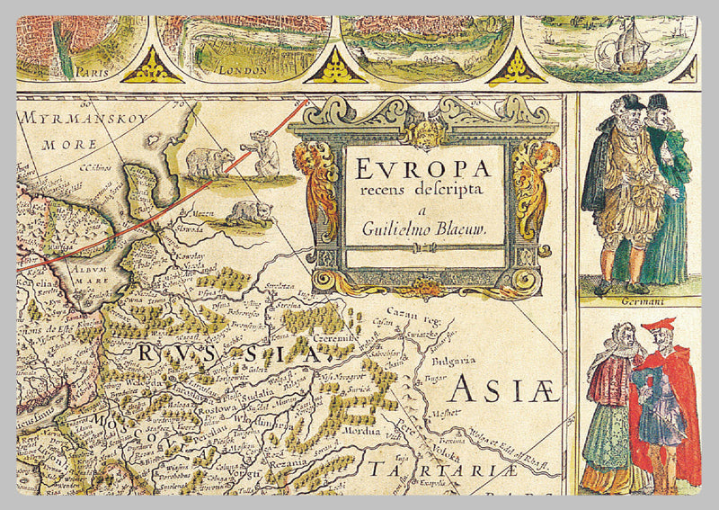 1645 - Map of Europe by Willem Blaeu