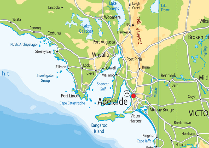 Australia Physical Map