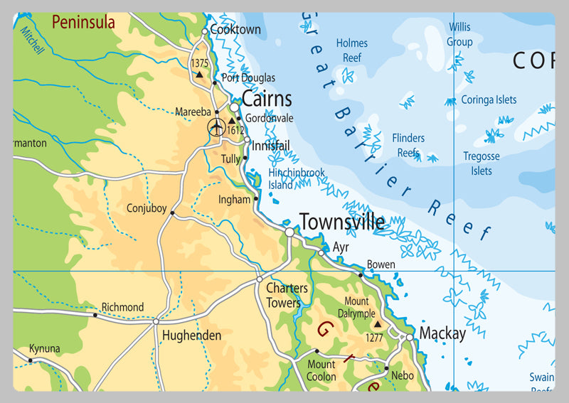 Australia Physical Map