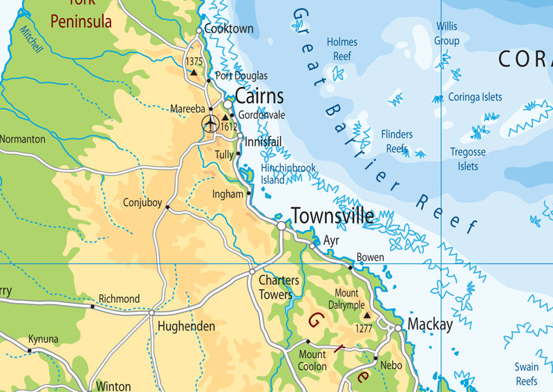 Australia Physical Map