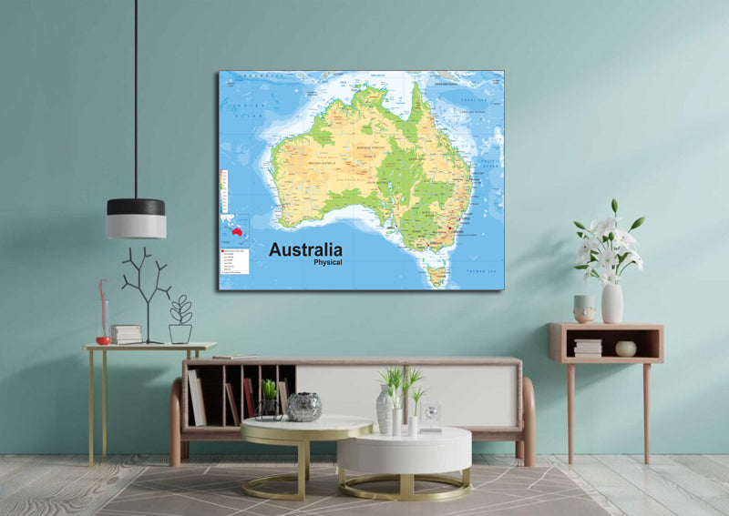 Australia Physical Map