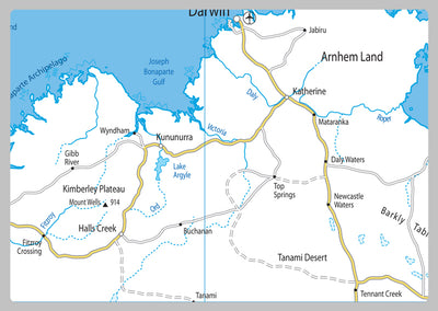 Australia Road Map– I Love Maps