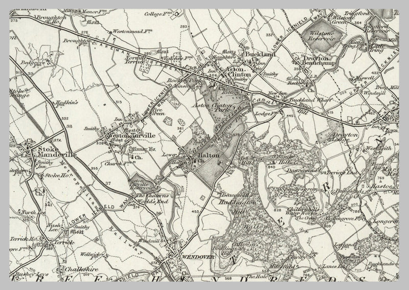 1890 Collection - Aylesbury (Leighton Buzzard) Ordnance Survey Map