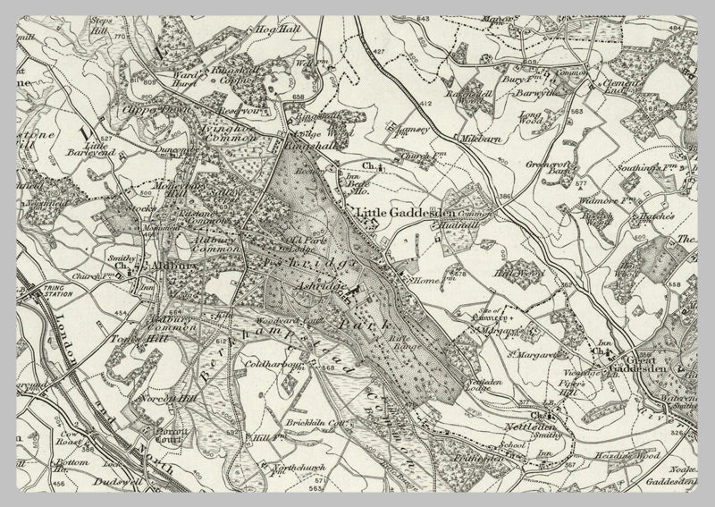 1890 Collection - Aylesbury (Leighton Buzzard) Ordnance Survey Map