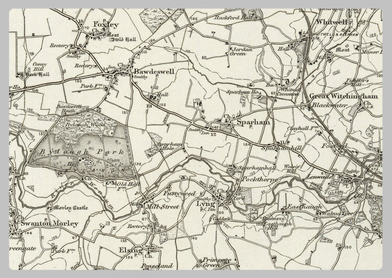 1890 Collection - Aylsham (Cromer) Ordnance Survey Map