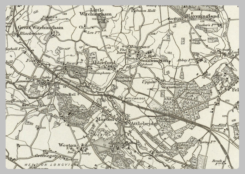 1890 Collection - Aylsham (Cromer) Ordnance Survey Map