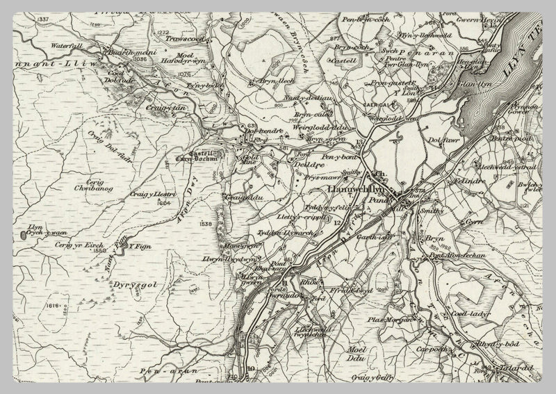 1890 Collection - Bala (Corwen) Ordnance Survey Map