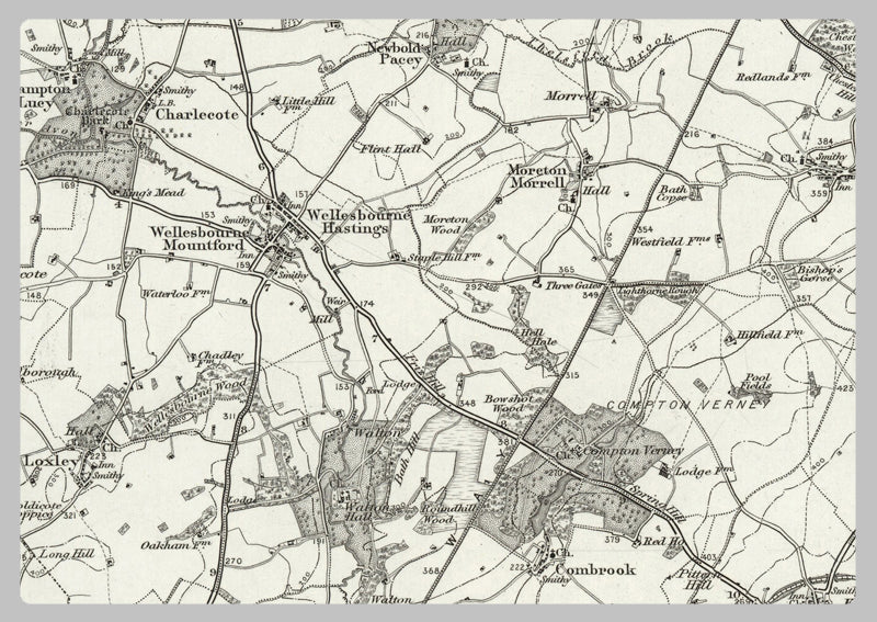 1890 Collection - Banbury (Warwick) Ordnance Survey Map