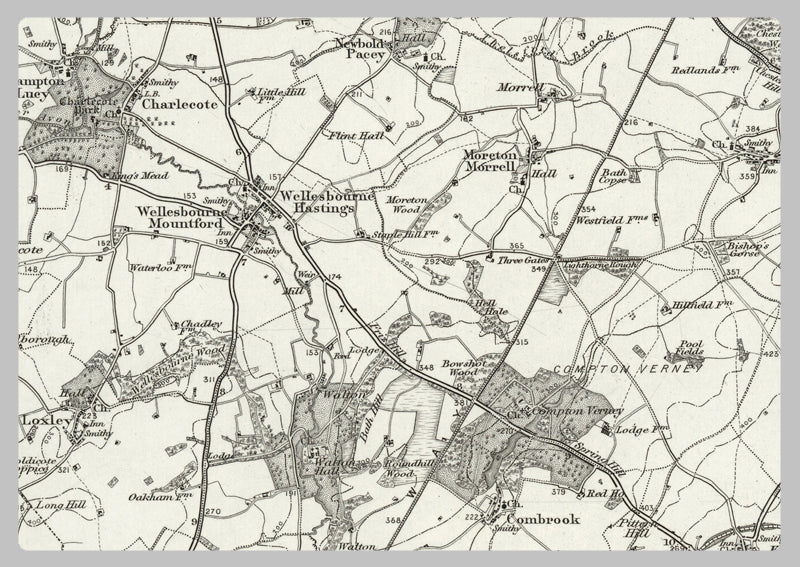 1890 Collection - Banbury (Warwick) Ordnance Survey Map