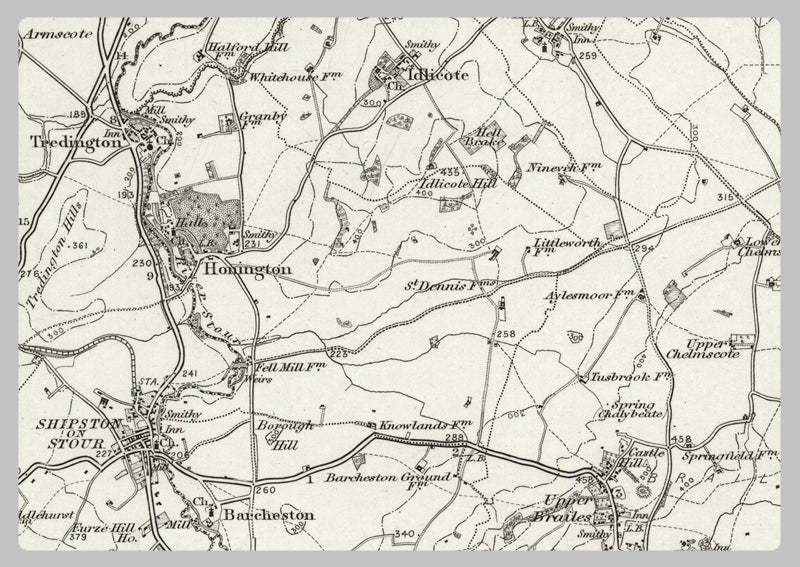 1890 Collection - Banbury (Warwick) Ordnance Survey Map