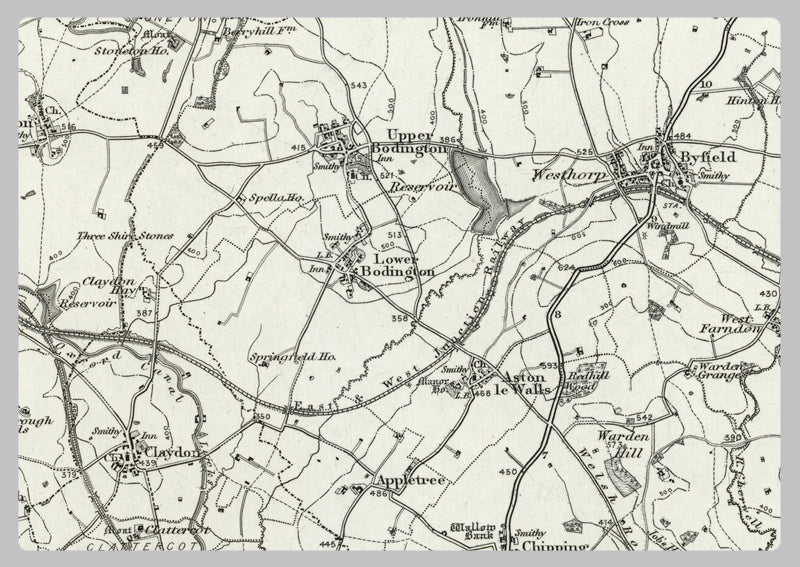 1890 Collection - Banbury (Warwick) Ordnance Survey Map