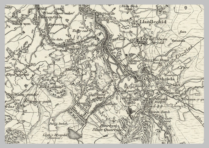 1890 Collection - Bangor (Beaumaris) Ordnance Survey Map