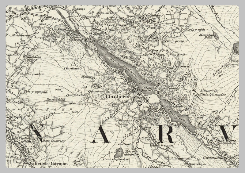 1890 Collection - Bangor (Beaumaris) Ordnance Survey Map