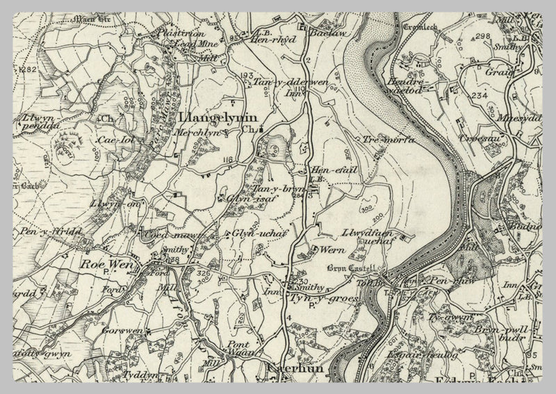 1890 Collection - Bangor (Beaumaris) Ordnance Survey Map