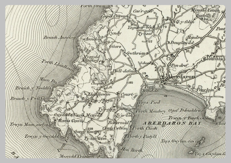 1890 Collection - Bardsey Island Ordnance Survey Map
