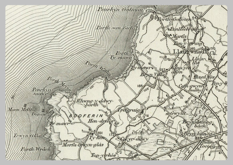1890 Collection - Bardsey Island Ordnance Survey Map