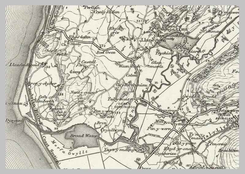1890 Collection - Barmouth (Harleigh) Ordnance Survey Map
