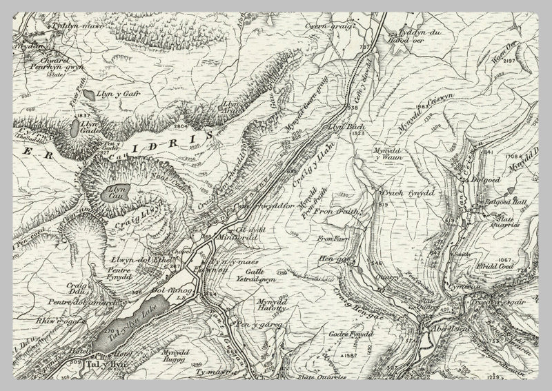 1890 Collection - Barmouth (Harleigh) Ordnance Survey Map