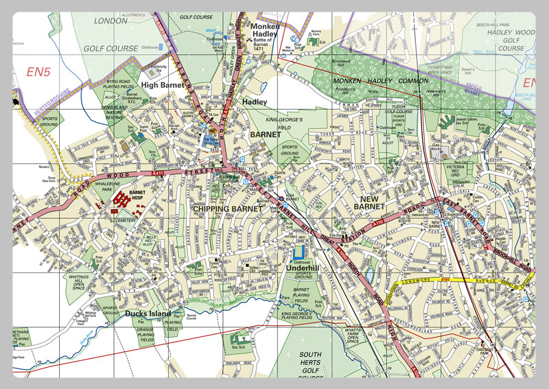 Barnet London Borough Map