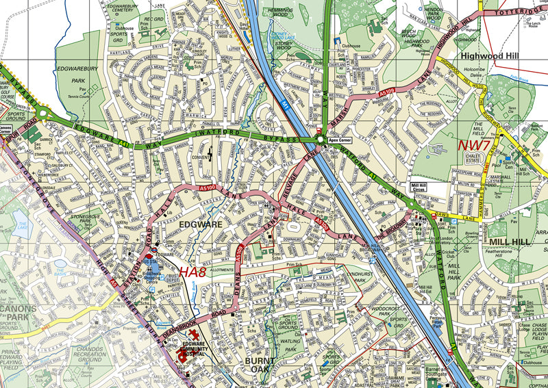 Barnet Postcode Visual Barnet London Borough Map– I Love Maps