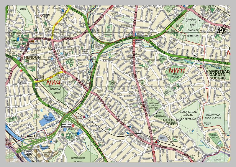 Barnet London Borough Map