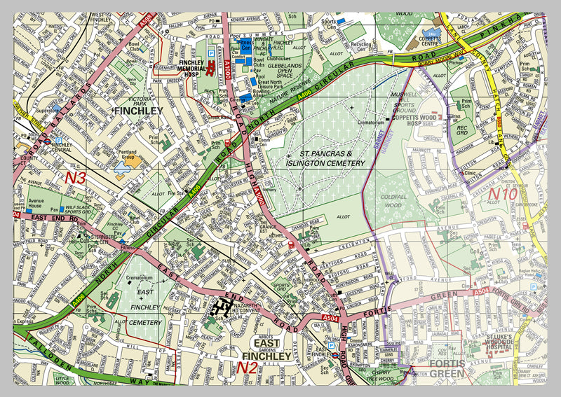 Barnet London Borough Map