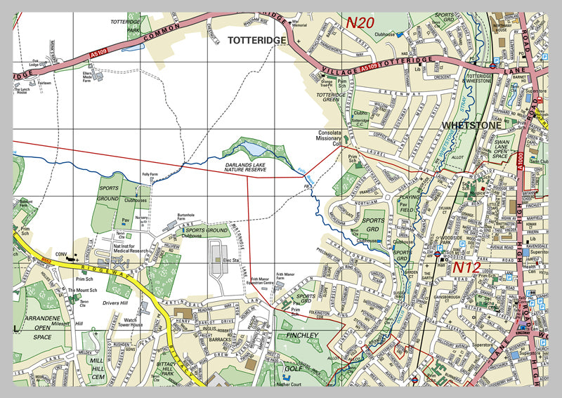 Barnet London Borough Map