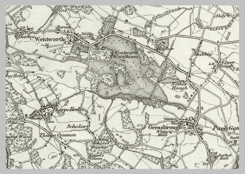 1890 Collection - Barnsley (Wakefield) Ordnance Survey Map
