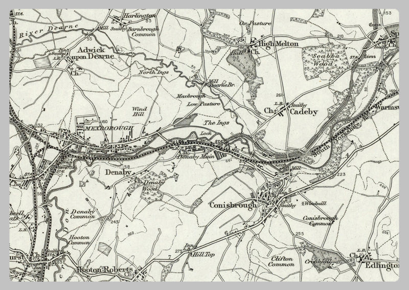1890 Collection - Barnsley (Wakefield) Ordnance Survey Map