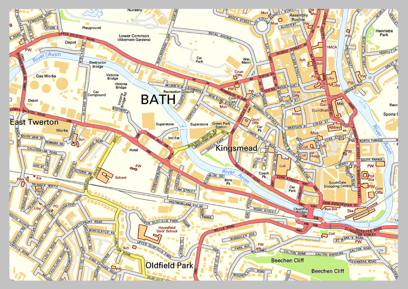 Bath Street Map