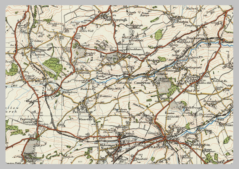 1920 Collection - Bath & Bristol Ordnance Survey Map