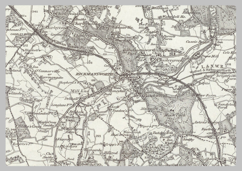 1890 Collection - Beaconsfield (Aylesbury) Ordnance Survey Map