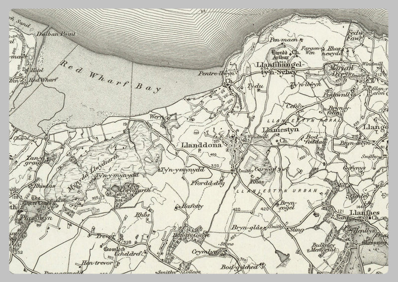 1890 Collection - Beaumaris Ordnance Survey Map