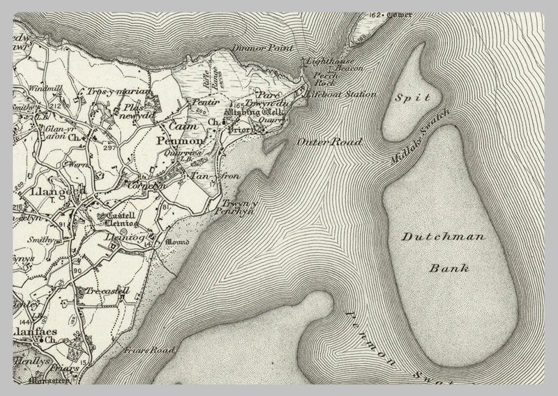 1890 Collection - Beaumaris Ordnance Survey Map