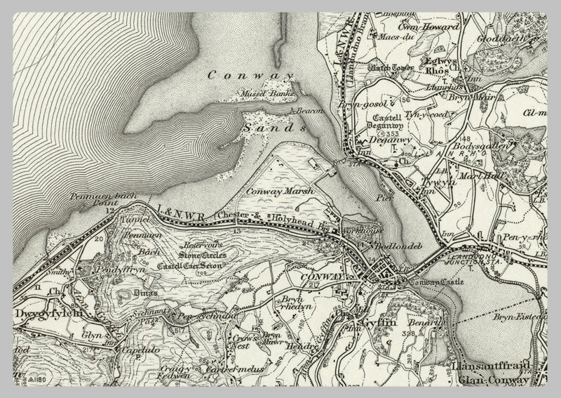 1890 Collection - Beaumaris Ordnance Survey Map