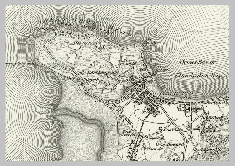 1890 Collection - Beaumaris Ordnance Survey Map