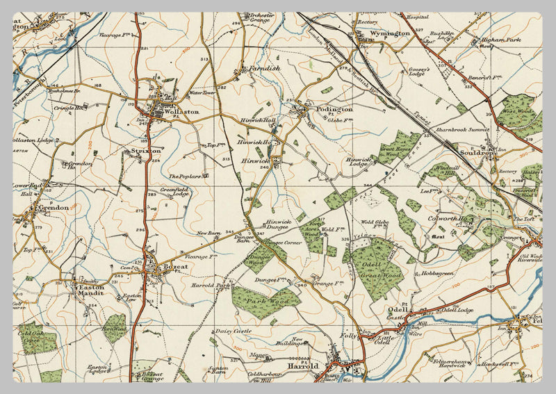 1920 Collection - Bedford Ordnance Survey Map