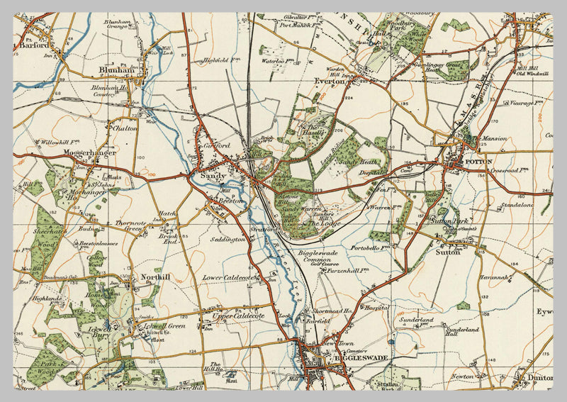1920 Collection - Bedford Ordnance Survey Map
