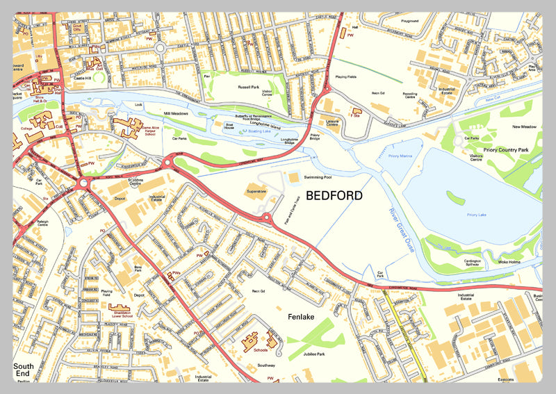 Bedford Street Map