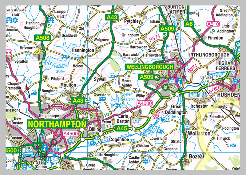 Bedfordshire County Map