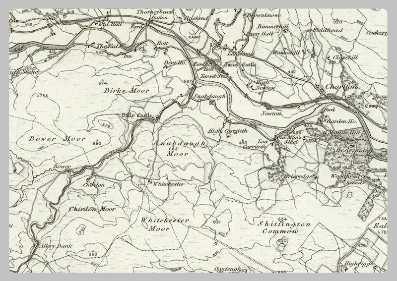 1890 Collection - Bellingham Ordnance Survey Map